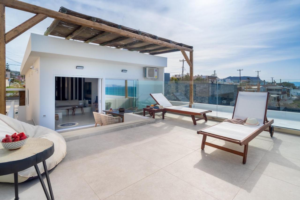 Wave, An Idyllic Seafront Suite By Nirousuites Kokkini Hani المظهر الخارجي الصورة